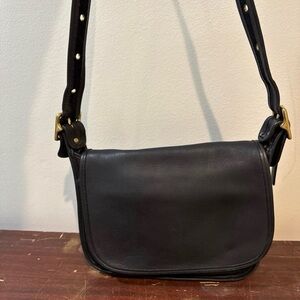 Coach Black Crossbody Saddle Bag #9170